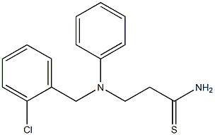 3-{[(2-chlorophenyl)methyl](phenyl)amino}propanethioamide