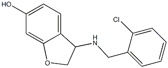 3-{[(2-chlorophenyl)methyl]amino}-2,3-dihydro-1-benzofuran-6-ol,,结构式