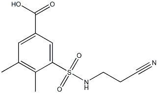 3-{[(2-cyanoethyl)amino]sulfonyl}-4,5-dimethylbenzoic acid