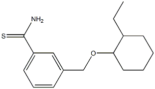 3-{[(2-ethylcyclohexyl)oxy]methyl}benzene-1-carbothioamide Structure