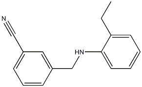 3-{[(2-ethylphenyl)amino]methyl}benzonitrile Struktur