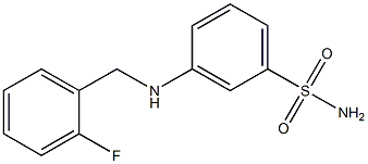 3-{[(2-fluorophenyl)methyl]amino}benzene-1-sulfonamide