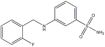 3-{[(2-fluorophenyl)methyl]amino}benzene-1-sulfonamide Structure