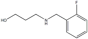 3-{[(2-fluorophenyl)methyl]amino}propan-1-ol Structure