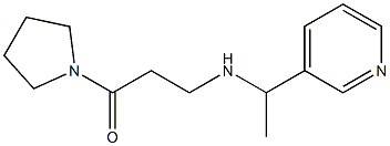 3-{[1-(pyridin-3-yl)ethyl]amino}-1-(pyrrolidin-1-yl)propan-1-one|