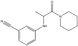 3-{[1-oxo-1-(piperidin-1-yl)propan-2-yl]amino}benzonitrile Structure