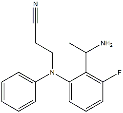 3-{[2-(1-aminoethyl)-3-fluorophenyl](phenyl)amino}propanenitrile