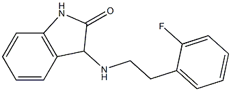 3-{[2-(2-fluorophenyl)ethyl]amino}-2,3-dihydro-1H-indol-2-one 化学構造式