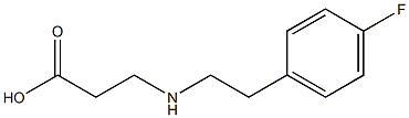3-{[2-(4-fluorophenyl)ethyl]amino}propanoic acid Struktur