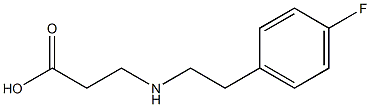  3-{[2-(4-fluorophenyl)ethyl]amino}propanoic acid