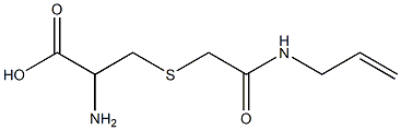 3-{[2-(allylamino)-2-oxoethyl]thio}-2-aminopropanoic acid 结构式