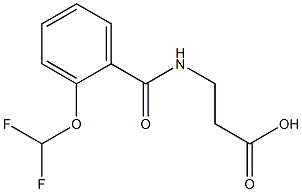 3-{[2-(difluoromethoxy)phenyl]formamido}propanoic acid