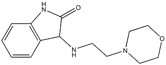 3-{[2-(morpholin-4-yl)ethyl]amino}-2,3-dihydro-1H-indol-2-one 结构式