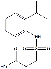 3-{[2-(propan-2-yl)phenyl]sulfamoyl}propanoic acid 结构式