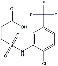 3-{[2-chloro-5-(trifluoromethyl)phenyl]sulfamoyl}propanoic acid Structure