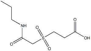 3-{[2-oxo-2-(propylamino)ethyl]sulfonyl}propanoic acid 结构式