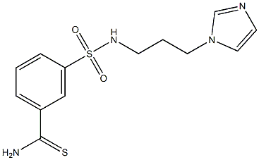 3-{[3-(1H-imidazol-1-yl)propyl]sulfamoyl}benzene-1-carbothioamide 结构式