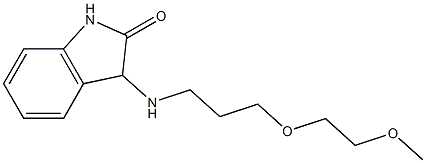 3-{[3-(2-methoxyethoxy)propyl]amino}-2,3-dihydro-1H-indol-2-one Struktur