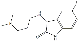 3-{[3-(dimethylamino)propyl]amino}-5-fluoro-2,3-dihydro-1H-indol-2-one Structure