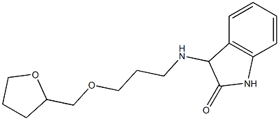 3-{[3-(oxolan-2-ylmethoxy)propyl]amino}-2,3-dihydro-1H-indol-2-one 结构式