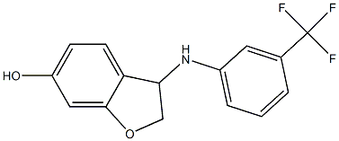 3-{[3-(trifluoromethyl)phenyl]amino}-2,3-dihydro-1-benzofuran-6-ol|