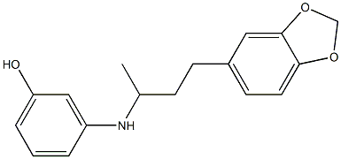 3-{[4-(2H-1,3-benzodioxol-5-yl)butan-2-yl]amino}phenol Structure