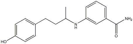  3-{[4-(4-hydroxyphenyl)butan-2-yl]amino}benzamide