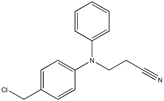3-{[4-(chloromethyl)phenyl](phenyl)amino}propanenitrile 结构式