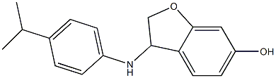 3-{[4-(propan-2-yl)phenyl]amino}-2,3-dihydro-1-benzofuran-6-ol,,结构式