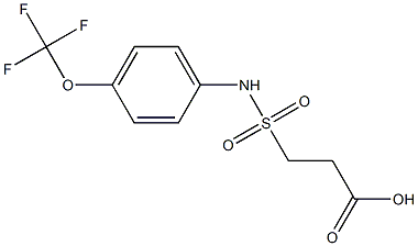 3-{[4-(trifluoromethoxy)phenyl]sulfamoyl}propanoic acid Structure