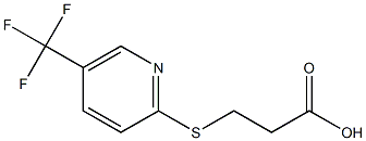 3-{[5-(trifluoromethyl)pyridin-2-yl]thio}propanoic acid Structure