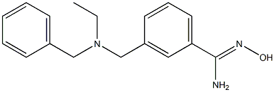 3-{[benzyl(ethyl)amino]methyl}-N'-hydroxybenzene-1-carboximidamide Structure