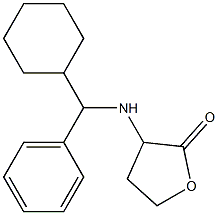 3-{[cyclohexyl(phenyl)methyl]amino}oxolan-2-one Structure