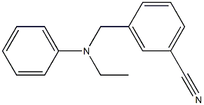 3-{[ethyl(phenyl)amino]methyl}benzonitrile 结构式