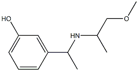 3-{1-[(1-methoxypropan-2-yl)amino]ethyl}phenol,,结构式