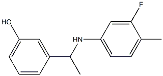 3-{1-[(3-fluoro-4-methylphenyl)amino]ethyl}phenol