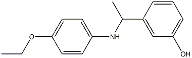 3-{1-[(4-ethoxyphenyl)amino]ethyl}phenol Structure