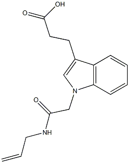  3-{1-[(prop-2-en-1-ylcarbamoyl)methyl]-1H-indol-3-yl}propanoic acid