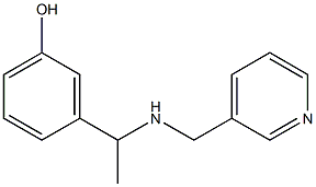 3-{1-[(pyridin-3-ylmethyl)amino]ethyl}phenol 结构式