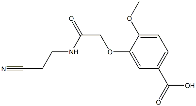 3-{2-[(2-cyanoethyl)amino]-2-oxoethoxy}-4-methoxybenzoic acid