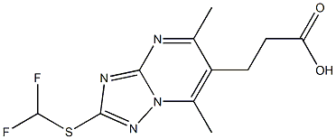 3-{2-[(difluoromethyl)thio]-5,7-dimethyl[1,2,4]triazolo[1,5-a]pyrimidin-6-yl}propanoic acid