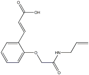 3-{2-[(prop-2-en-1-ylcarbamoyl)methoxy]phenyl}prop-2-enoic acid|