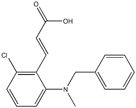 3-{2-[benzyl(methyl)amino]-6-chlorophenyl}prop-2-enoic acid