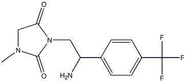 3-{2-amino-2-[4-(trifluoromethyl)phenyl]ethyl}-1-methylimidazolidine-2,4-dione