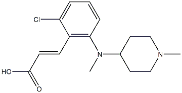 3-{2-chloro-6-[methyl(1-methylpiperidin-4-yl)amino]phenyl}prop-2-enoic acid