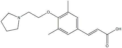 3-{3,5-dimethyl-4-[2-(pyrrolidin-1-yl)ethoxy]phenyl}prop-2-enoic acid