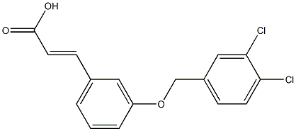 3-{3-[(3,4-dichlorophenyl)methoxy]phenyl}prop-2-enoic acid Structure