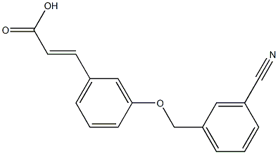 3-{3-[(3-cyanophenyl)methoxy]phenyl}prop-2-enoic acid