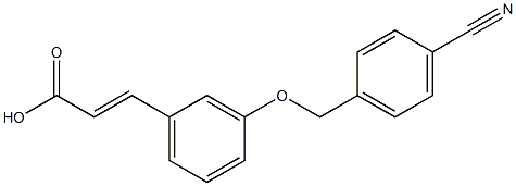 3-{3-[(4-cyanophenyl)methoxy]phenyl}prop-2-enoic acid