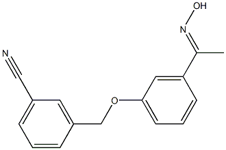 3-{3-[1-(hydroxyimino)ethyl]phenoxymethyl}benzonitrile Structure